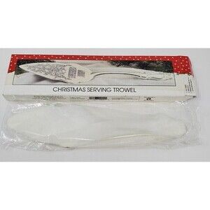 NOS INTERNATIONAL SILVER COMPANY CHRISTMAS SERVING TROWEL PIE  SERVEWARE 1997